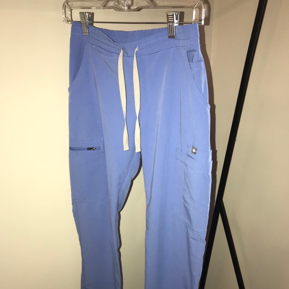 Figs Skinny Scrub Pants Ciel Blue